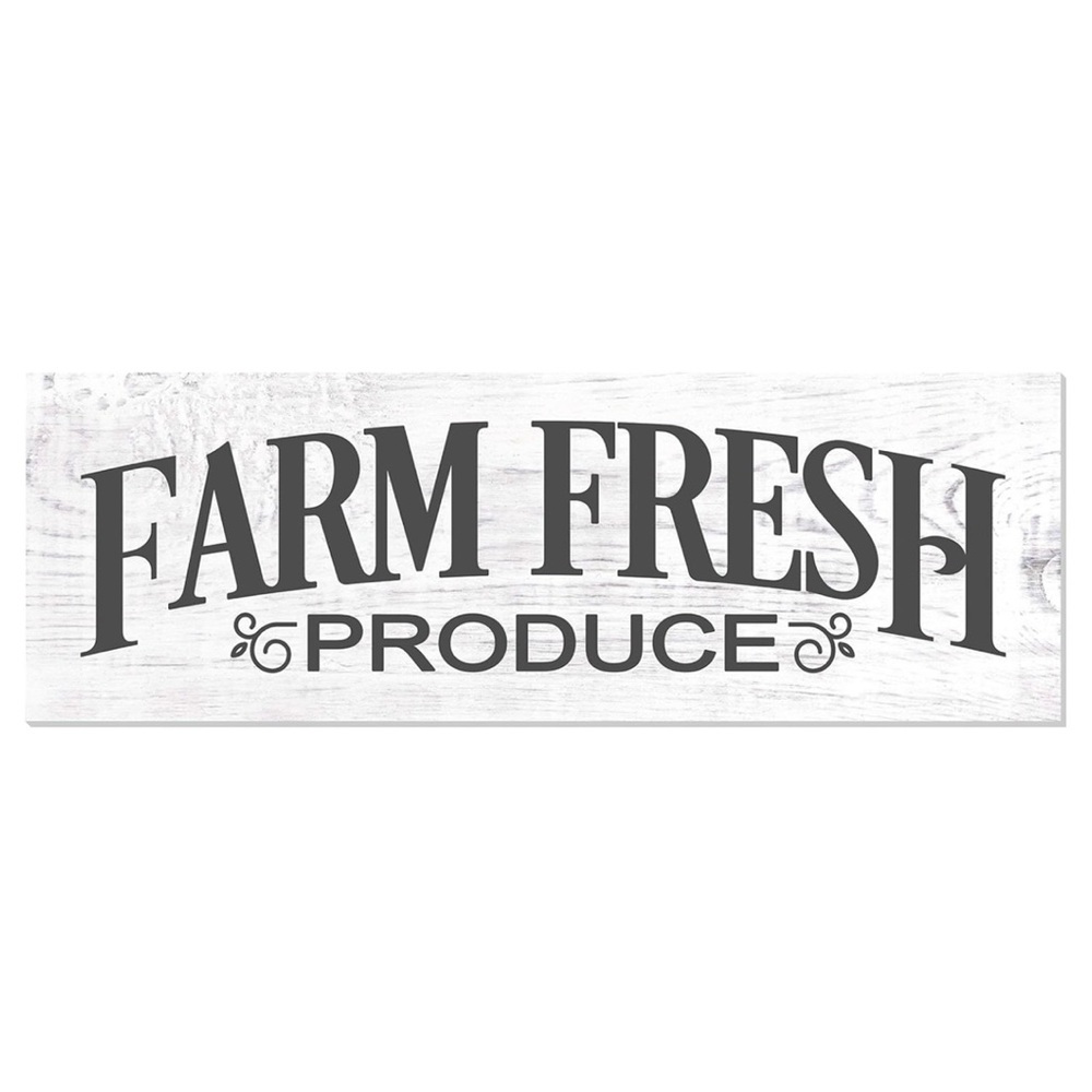 Rustic Farm Fresh Produce Sign 18”x24”